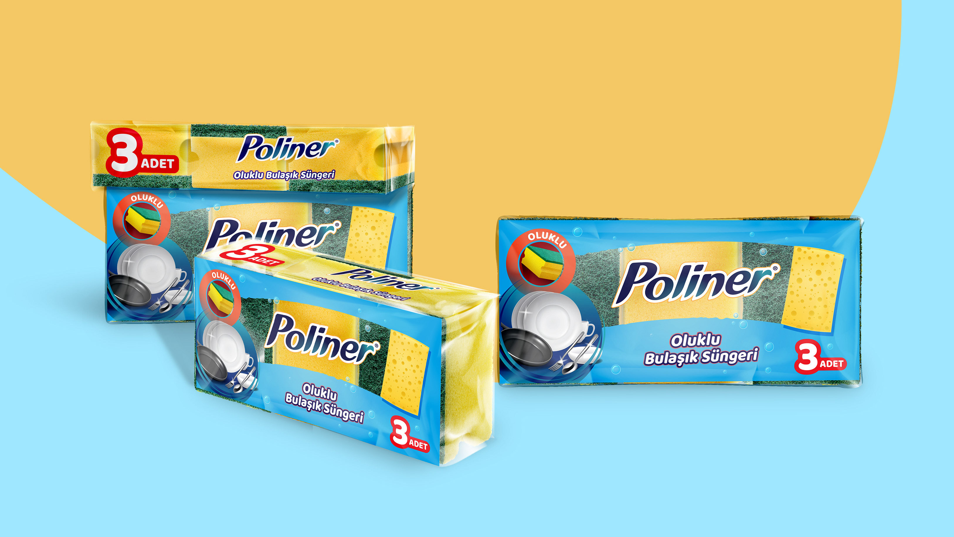 OLUKLU BULAŞIK SÜNGERİ